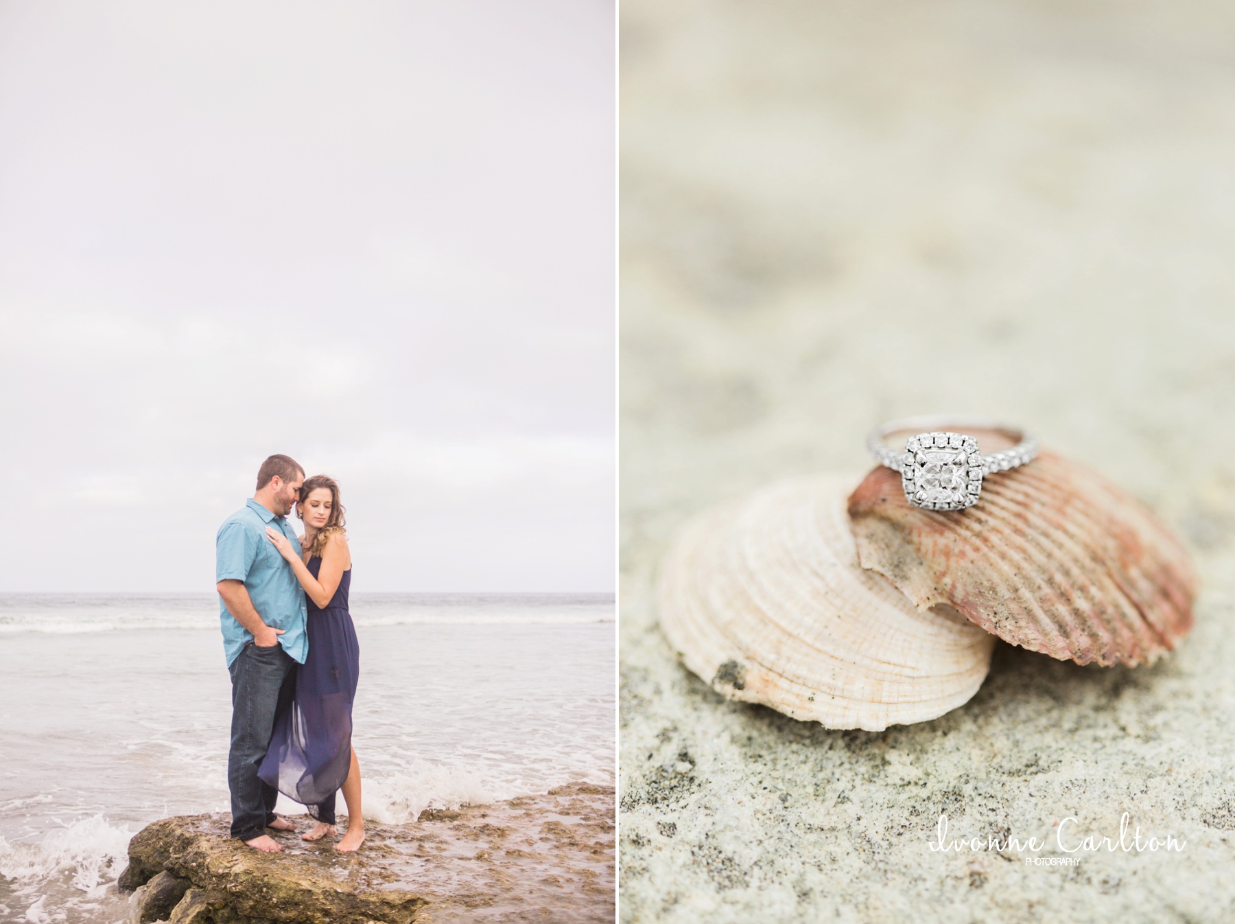 beach engagement session