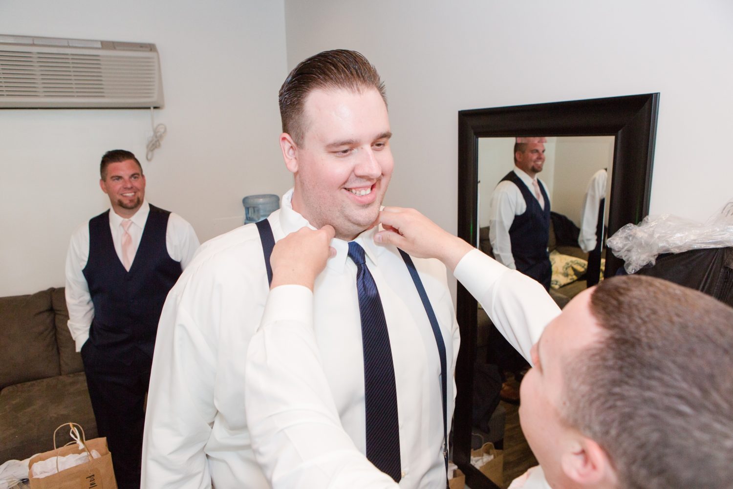 Groom room at The Paseo venue
